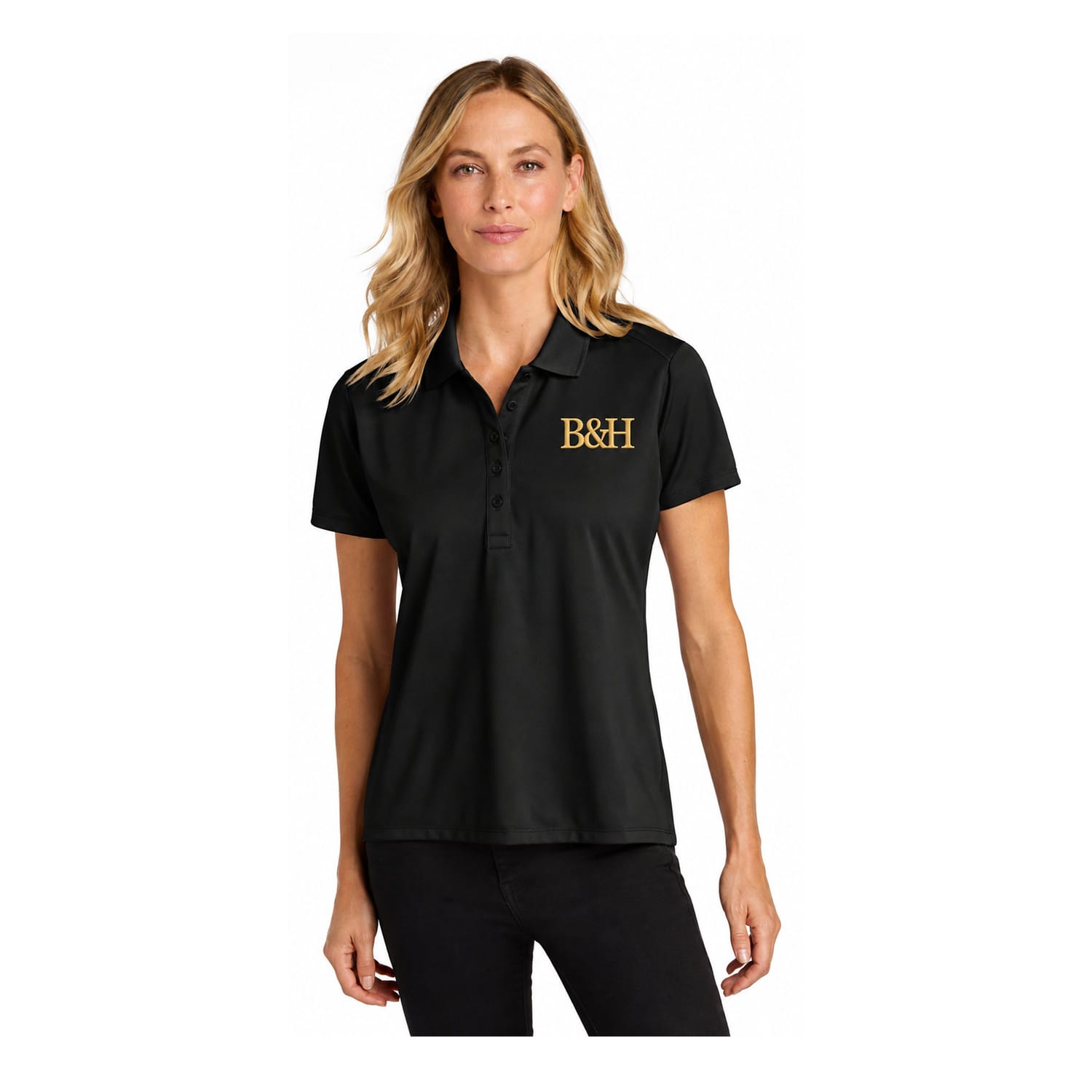B&H Women's Polo – Black