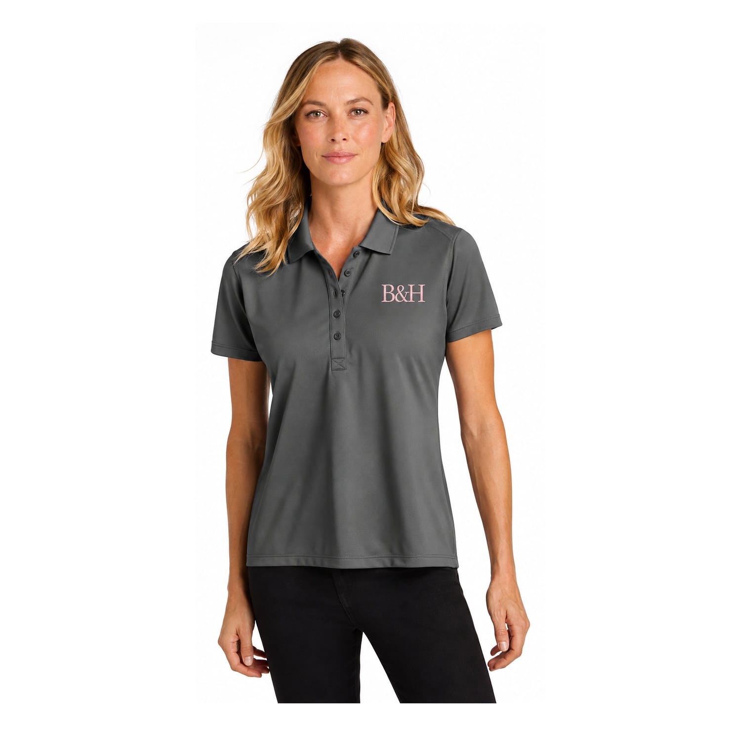 B&H Women's Polo – Gray