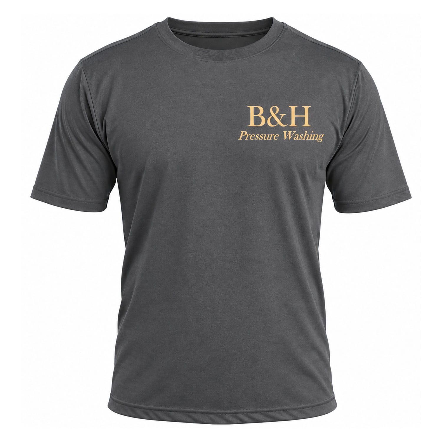 B&H Work Shirt – Charcoal & Gold